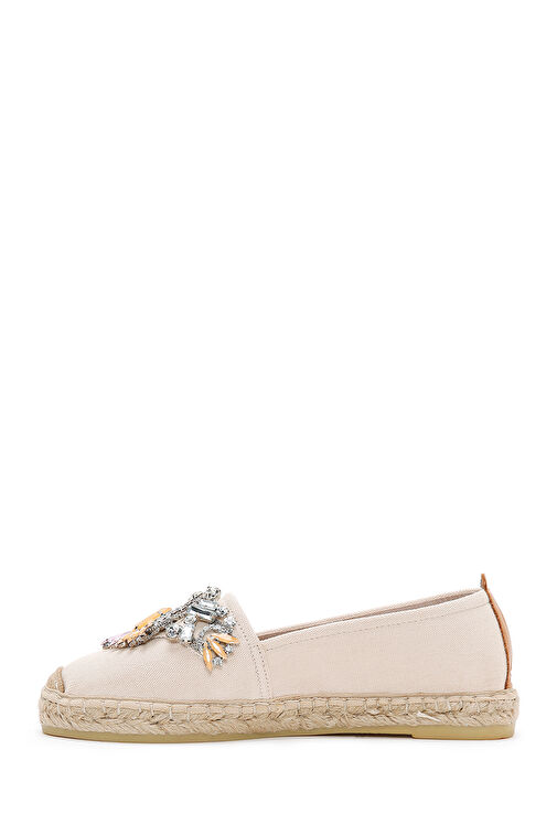 Derimod Derimod Kadın Bej Taşlı Espadril 24SFD20576F Boyner'de! Bej - 3. görsel
