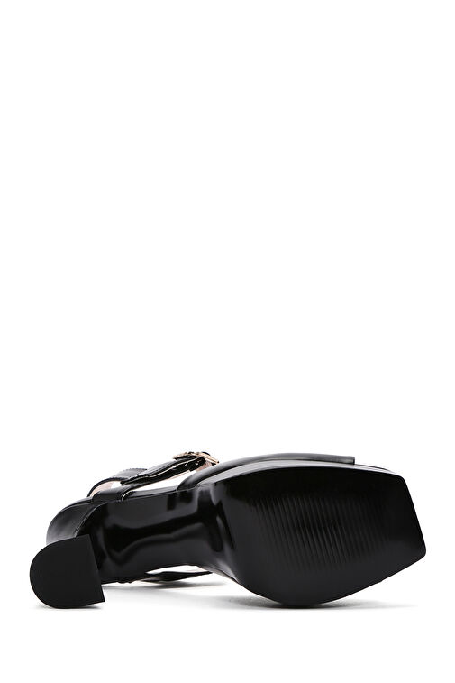 Derimod Derimod Kadın Siyah Bilekten Bantlı Yüksek Topuklu Sandalet 24SFE401416 Sandalet & Terlik | Boyner Siyah - 6. görsel