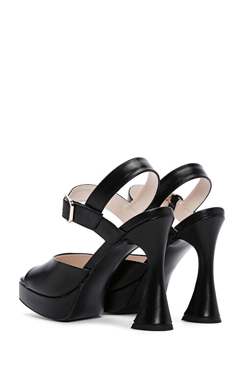 Derimod Derimod Kadın Siyah Bilekten Bantlı Yüksek Topuklu Sandalet 24SFE401416 Sandalet & Terlik | Boyner Siyah - 7. görsel