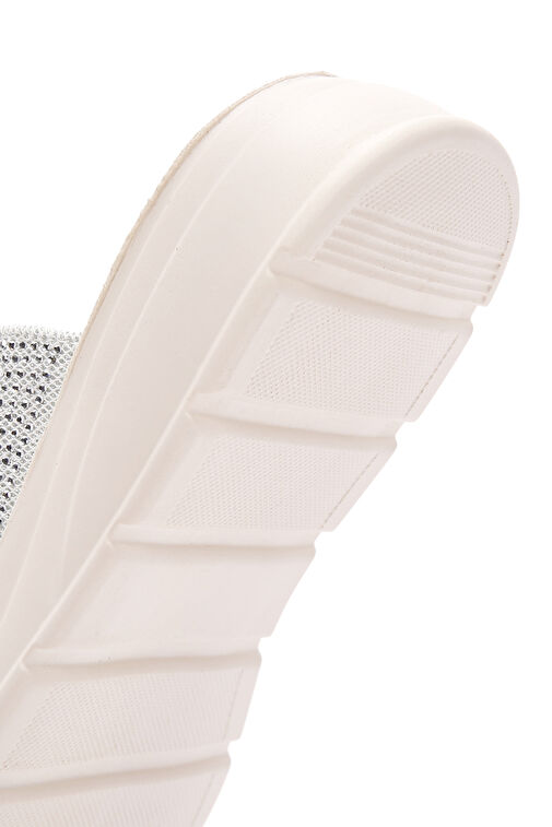 Kadın Gümüş Taşlı Comfort Terlik 24SFE464214 - Görsel 9