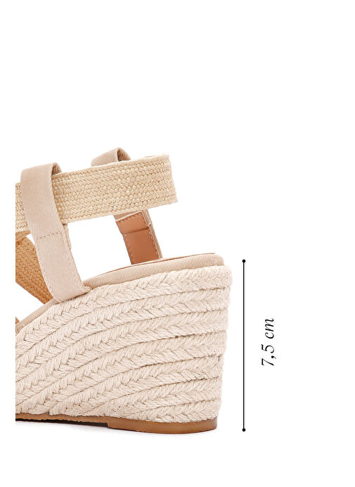 Derimod Derimod Bej Kadın Espadril 24SFE4672M7 Casual Ayakkabı | Boyner Bej - 3. görsel