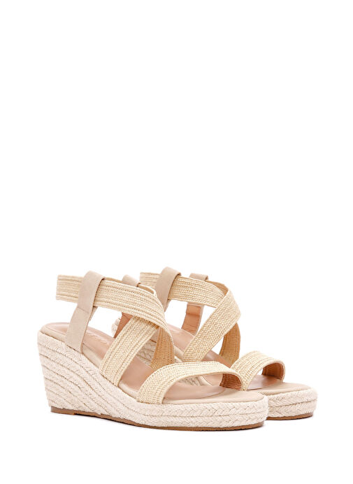 Derimod Derimod Bej Kadın Espadril 24SFE4672M7 Casual Ayakkabı | Boyner Bej - 5. görsel