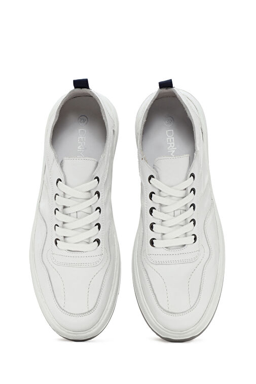 Derimod Derimod Erkek Beyaz Bağcıklı Deri Sneaker 24SFD616018 Boyner'de! Beyaz - 7. görsel