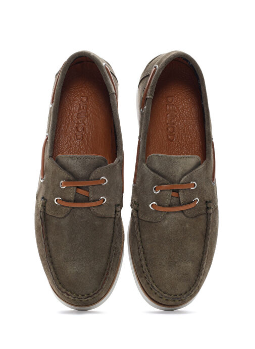 Derimod Haki Erkek Süet Günlük Ayakkabı 24SFD631010 - Görsel 7