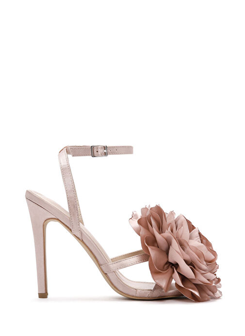 Derimod Derimod Bej Kadın Topuklu Sandalet 24SFE45256F Sandalet & Terlik | Boyner Bej - 3. görsel