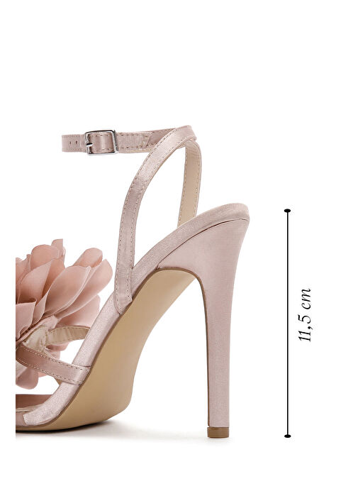 Derimod Derimod Bej Kadın Topuklu Sandalet 24SFE45256F Sandalet & Terlik | Boyner Bej - 4. görsel