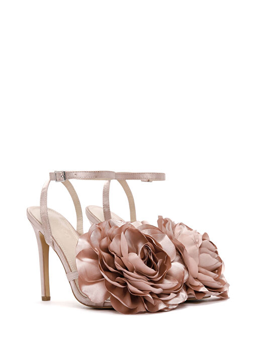 Derimod Derimod Bej Kadın Topuklu Sandalet 24SFE45256F Sandalet & Terlik | Boyner Bej - 6. görsel