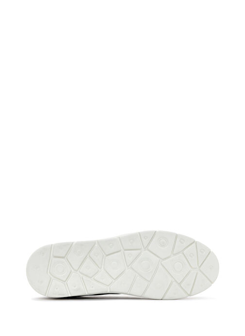 Erkek Lacivert Bağcıklı Deri Casual Ayakkabı 24SFD676626 - Görsel 5