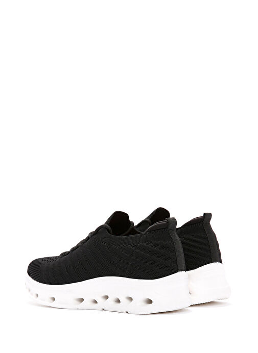 Derimod Derimod Zero Kadın Siyah Bağcıklı Kalın Tabanlı Sneaker 24SFD49636F | Boyner Siyah - 6. görsel