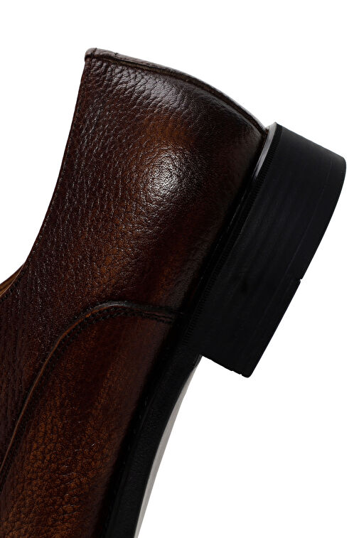 Erkek Taba Deri Klasik Ayakkabı 24SFD6210FT - Görsel 8