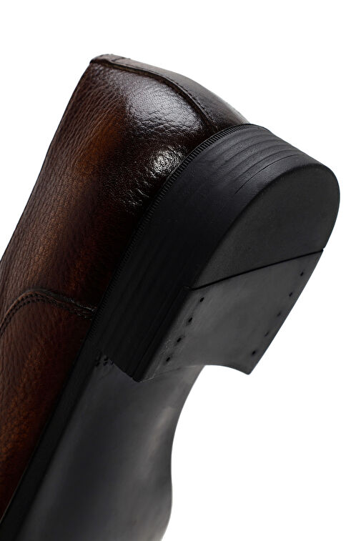 Erkek Taba Deri Klasik Ayakkabı 24SFD6210FT - Görsel 9