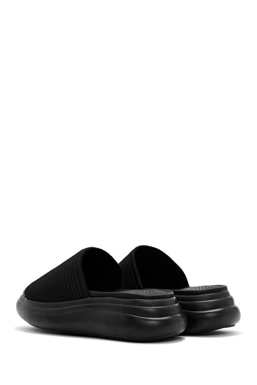 Derimod Derimod Kadın Siyah Kalın Tabanlı Kumaş Terlik 24SFD18136F Sandalet & Terlik | Boyner Siyah - 6. görsel