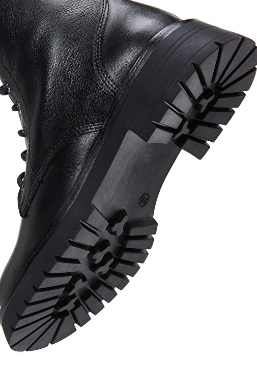 Derimod Derimod Kadın Siyah Fermuarlı Deri Postal Bot 24WFD182318 | Boyner Siyah - 8. görsel