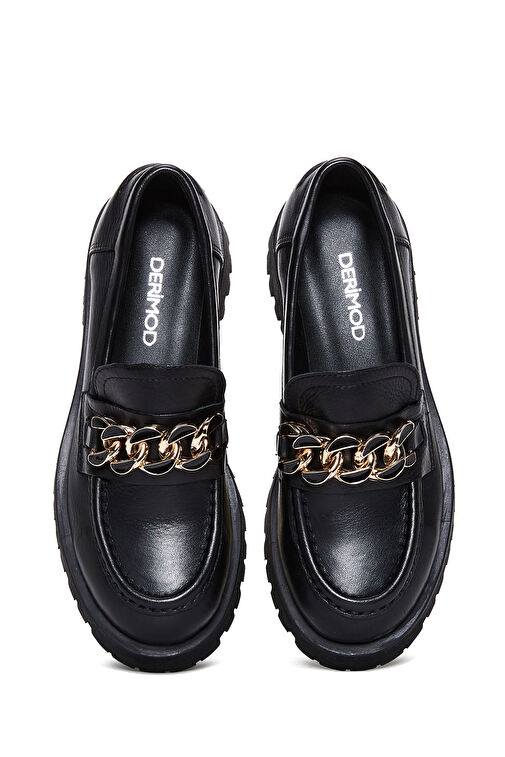 Derimod Derimod Siyah Kadın Deri Loafer 24WFD180218 | Boyner Siyah - 8. görsel