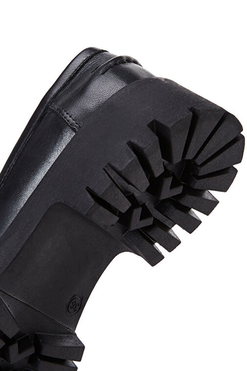 Derimod Derimod Siyah Kadın Deri Loafer 24WFD180218 | Boyner Siyah - 9. görsel