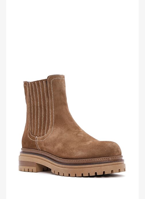 Kadın Taba Süet Deri Chelsea Bot 25WFD180210 - Görsel 8
