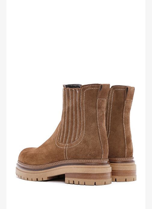 Kadın Taba Süet Deri Chelsea Bot 25WFD180210 - Görsel 7