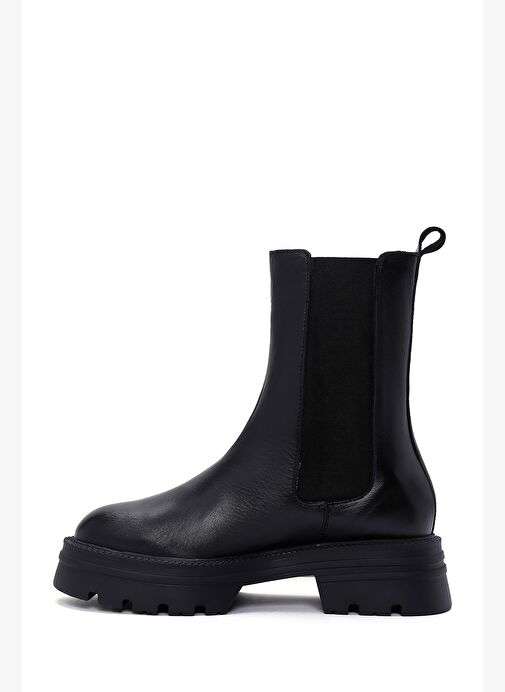 Kadın Siyah Deri Chelsea Bot 25WFD550118 - Görsel 3