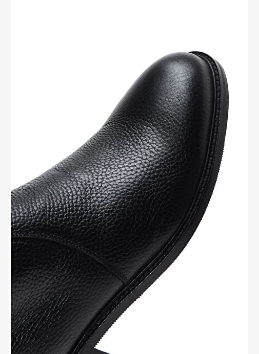 Erkek Siyah Fermuarlı Deri Casual Bot 25WFD6002FT - Görsel 7