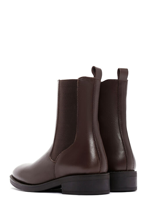 Derimod Derimod Kadın Kahverengi Fermuarlı Deri Casual Bot 24WFD550218 | Boyner Kahverengi - 7. görsel