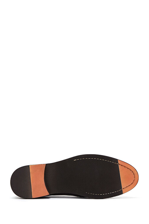 Erkek Kahverengi Bağcıklı Deri Casual Ayakkabı 24WFD6004FT - Görsel 5