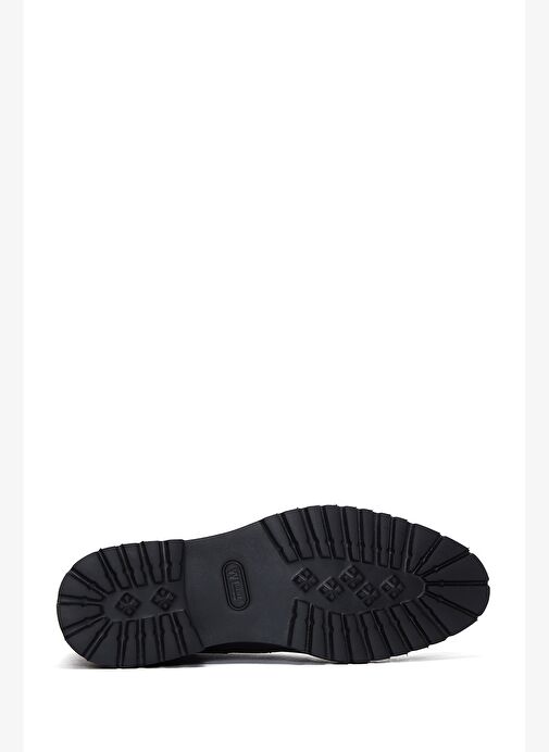 Erkek Siyah Bağcıklı Deri Fermuarlı Casual Bot 25WFD6014FT - Görsel 6