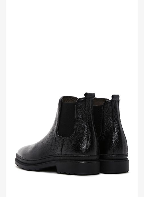 Erkek Siyah Deri Casual Chelsea Bot 25WFD6017FT - Görsel 7