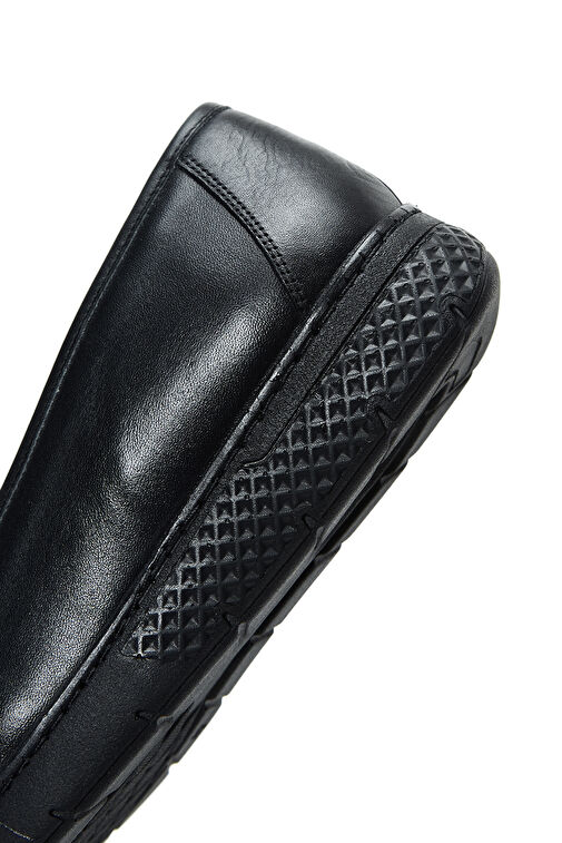 Kadın Siyah Deri Comfort Loafer 24WFD410218 - Görsel 9