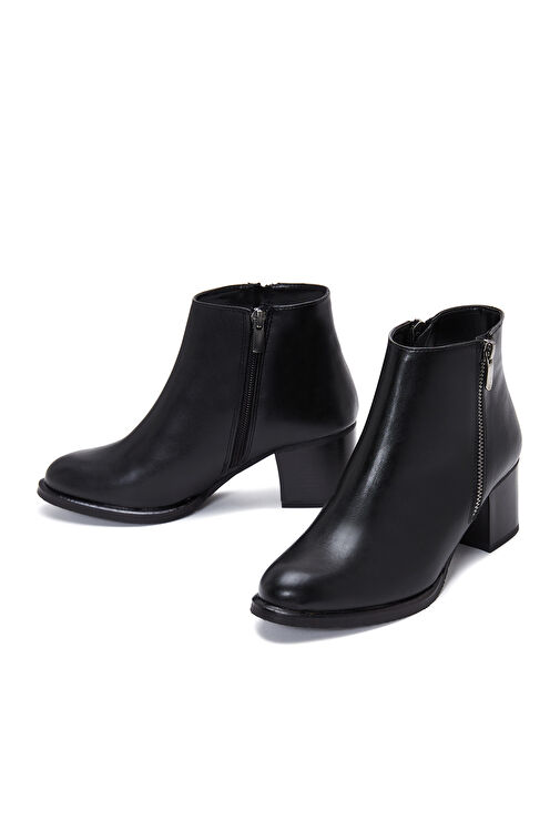 Derimod Derimod Kadın Siyah Fermuarlı Kalın Topuklu Bot 24WFE250818 | Boyner Siyah - 4. görsel