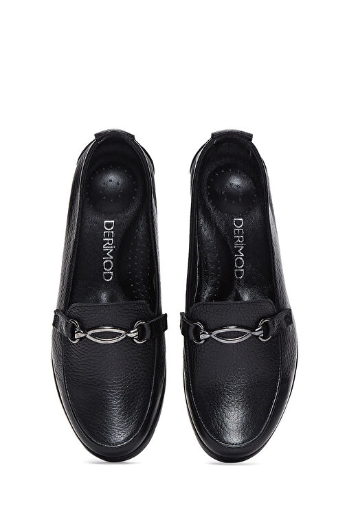 Derimod Derimod Siyah Kadın Deri Loafer 24WFD4104FT | Boyner Siyah - 7. görsel