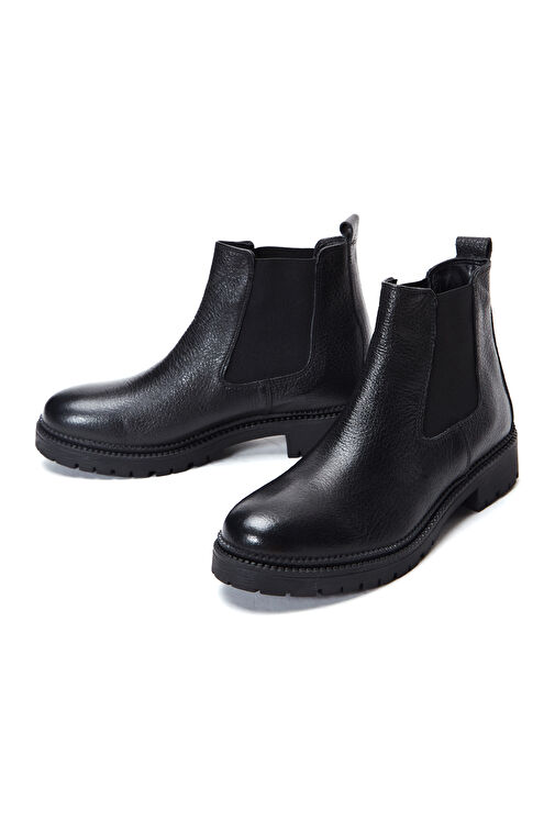 Kadın Siyah Deri Chelsea Bot 24WFD4119FT - Görsel 4