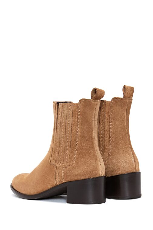 Derimod Derimod Kadın Taba Süet Deri Chelsea Bot 24WFD150410 | Boyner Taba - 7. görsel