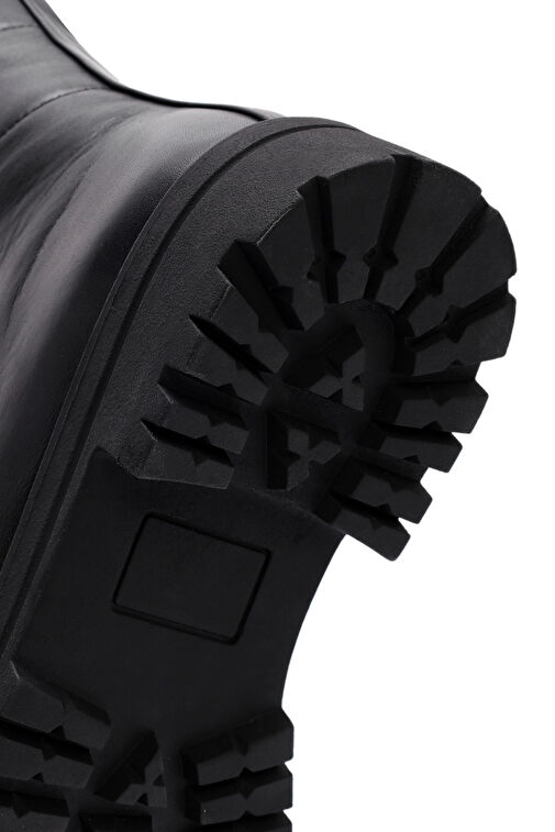 Derimod Derimod Kadın Siyah Önden Fermuarlı Deri Bot 24WFD110818 | Boyner Siyah - 9. görsel