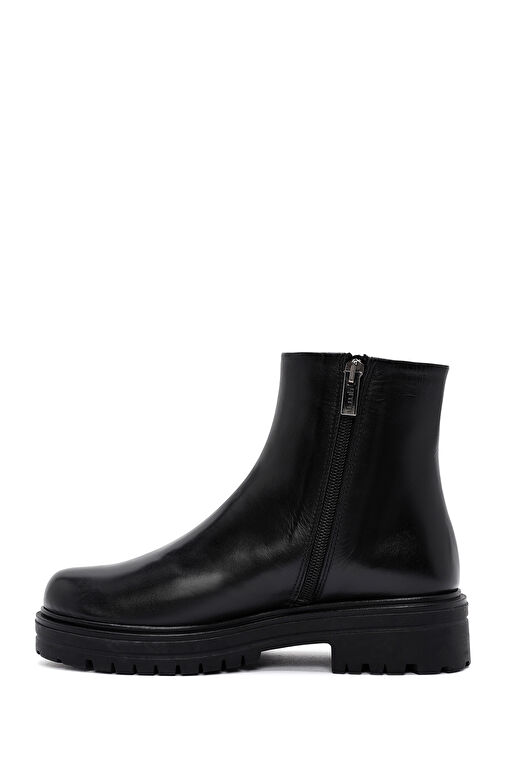 Derimod Derimod Gritti Kadın Siyah Fermuarlı Deri Bot 24WFD110618 | Boyner Siyah - 3. görsel