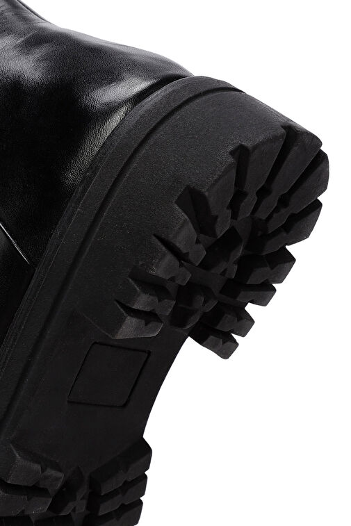 Derimod Derimod Gritti Kadın Siyah Fermuarlı Deri Bot 24WFD110618 | Boyner Siyah - 9. görsel