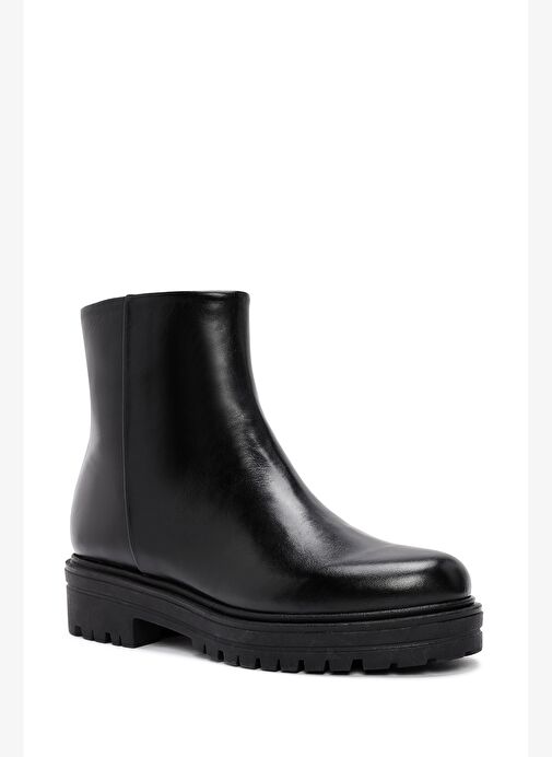 Derimod Gritti Kadın Siyah Fermuarlı Deri Bot 25WFD110618 - Görsel 8