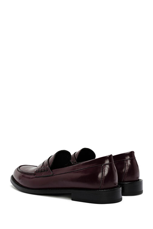 Derimod Derimod Bordo Siyah Kadın Deri Loafer 24WFD151522 | Boyner Bordo - 6. görsel