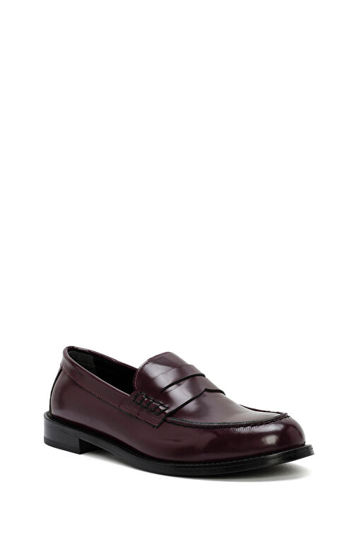 Derimod Derimod Bordo Siyah Kadın Deri Loafer 24WFD151522 | Boyner Bordo - 7. görsel