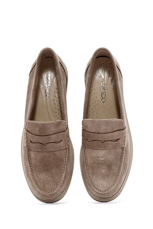Derimod Vizon Kadın Süet Loafer 24WFD151610 - Görsel 8