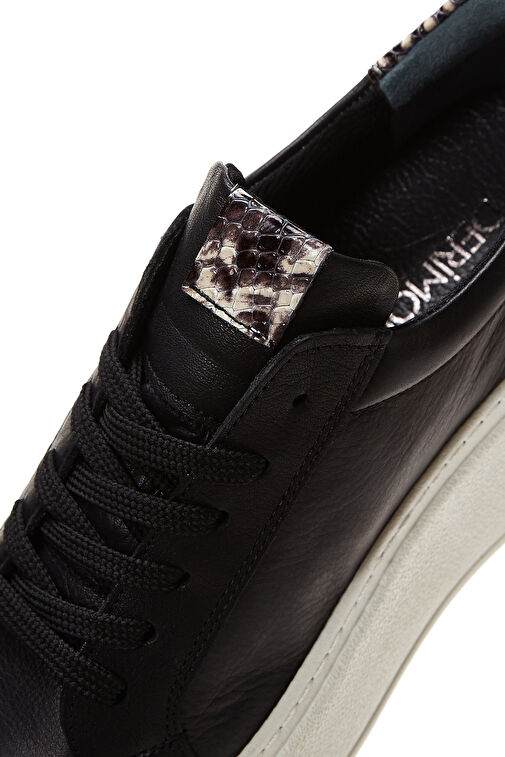 Derimod Siyah Kadın Deri Sneaker 24WFD370218 - Görsel 9