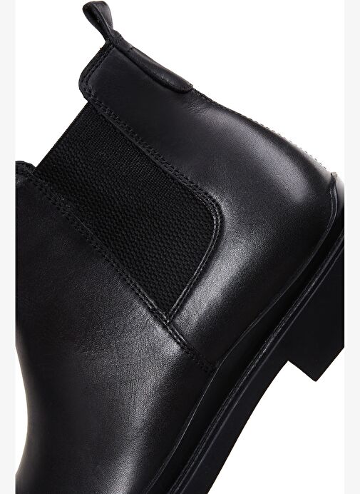 Erkek Siyah Deri Chelsea Bot 25WFD640018 - Görsel 9