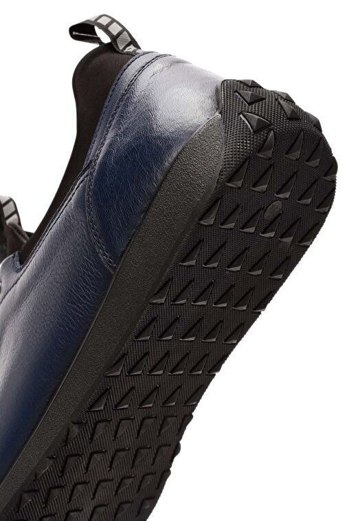 Erkek Lacivert Bağcıklı Deri Sneaker 24WFD641118 - Görsel 9