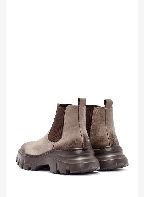 Erkek Bej Nubuk Deri Chelsea Bot 25WFD6416V3 - Görsel 7