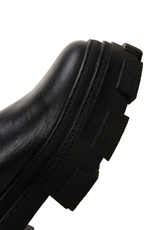 Derimod Derimod Kadın Siyah Kalın Taban Deri Chelsea Bot 24WFD130918 | Boyner Siyah - 9. görsel