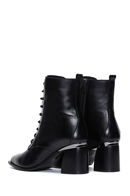 Derimod Derimod Kadın Siyah Fermuarlı Kalın Topuklu Deri Bot 24WFD131418 | Boyner Siyah - 7. görsel