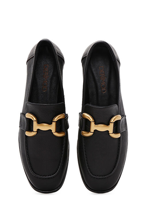 Derimod Derimod Siyah Kadın Deri Loafer 24WFD1302FT | Boyner Siyah - 7. görsel