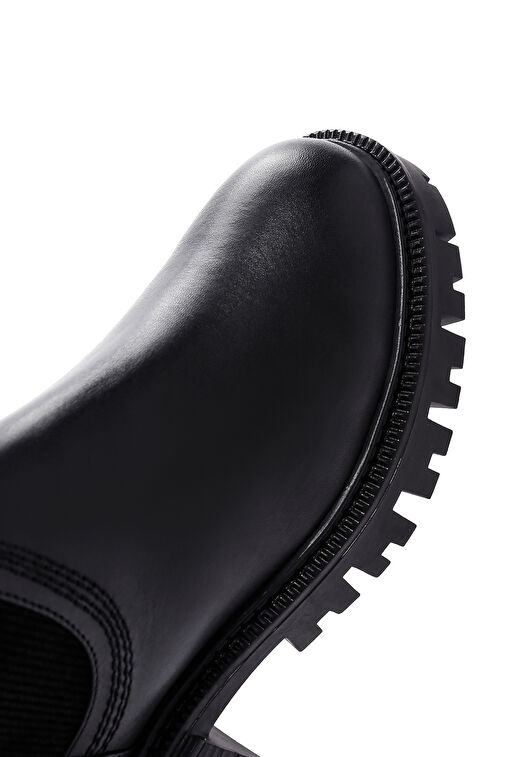 Derimod Derimod Kadın Siyah Fermuarlı Toka Detaylı Deri Bot 24WFD131218 | Boyner Siyah - 9. görsel