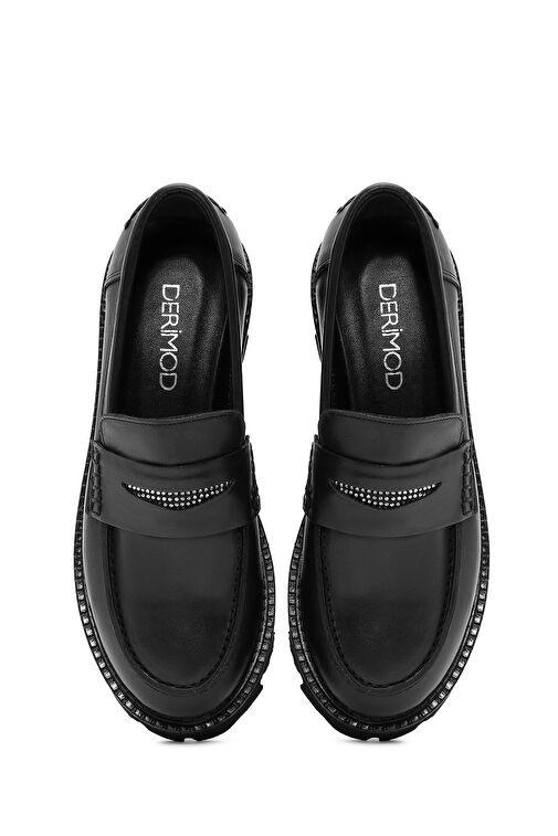 Derimod Derimod Siyah Kadın Deri Loafer 24WFD184518 | Boyner Siyah - 8. görsel