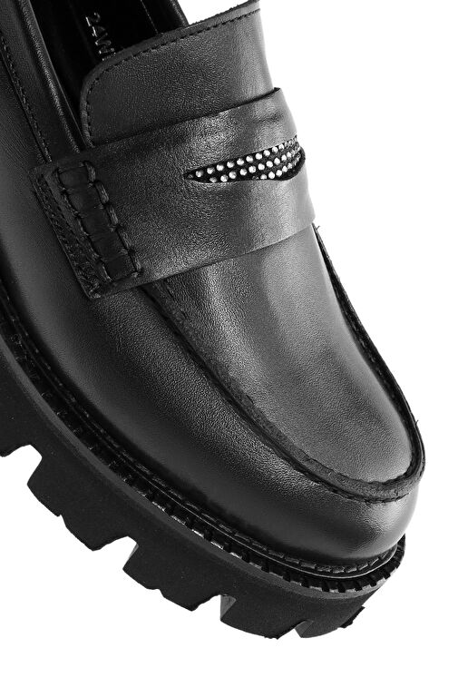 Derimod Derimod Siyah Kadın Deri Loafer 24WFD184518 | Boyner Siyah - 9. görsel