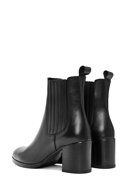 Derimod Derimod Kadın Siyah Kalın Topuklu Deri Chelsea Bot 24WFD186418 | Boyner Siyah - 8. görsel